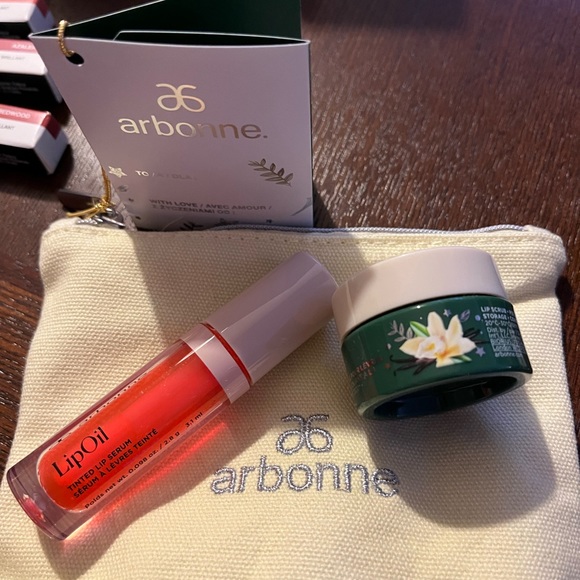 Arbonne Makeup Lip Scrub Lip Oil Set Poshmark